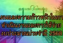 แผนและความก้าวหน้าในการดำเนินงานและการใช้จ่ายงบประมาณประจำปี 2568